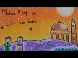 Berikut kumpulan ucapan selamat idul fitri 2019 yang lagi hits. Menggambar Poster Selamat Hari Raya Idul Fitri Youtube