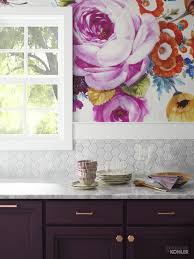 American Plum Kitchen Kohler Ideas Purple Kitchen Cabinets Kitchen Wallpaper Purple Kitchen