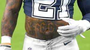 Prescott dak break spring fight bad mississippi jumped state panama attacked worldstarhiphop getting quarterback. Cowboys Ezekiel Elliott Calls New Feed Me Stomach Tattoo Super Painful Says Mom Is Coming Around To It Cbssports Com