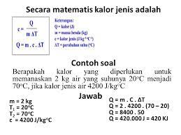 Jadi, simak sampai selesai materinya, oke? Contoh Soal Soal Kalor Jenis Dan Kapasitas Kalor Fisika Jawabanku Id
