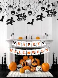 When you're ready to get inspired and give your home the makeover it deserves, here's 23 houses that are doing halloween decorations eerily halloween decor doesn't need to be all ghouls and spooks. Laventy Set Of 2 Halloween Home Decor Haunted House Decorations Fall Halloween Party Bunting Rustic Halloween Banner Halloween Decor Halloween Party Sign Halloween Witch Decorations Amazon In Toys Games
