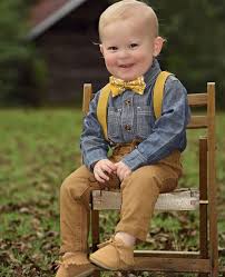 Buy Baby Boy Suspender And Bow Tie Outfit Cheap Online