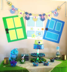My Sons Monsters Inc Baby Shower Baby Banner Scream Canisters Compliments Of The Talented Monsters Inc Baby Shower Disney Baby Shower Monster Baby Showers