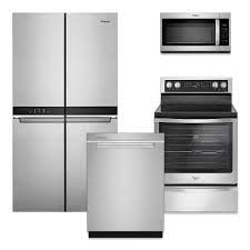 On delivery, the micro, electric stove and diswasher were damaged so badly that. Whirlpool Stainless Steel Kitchen Package The Home Depot Canada