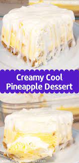 Creamy Cool Pineapple Dessert Maria S Kitchen Pineapple Dessert Recipes Pineapple Desserts Quick Desserts