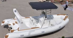 Center Console Inflatable Boat Semi Rigid Sundeck Roll Bar Hyp580 Qingdao Lian Ya Boat Co Inflatable Boat Boat Rigid Inflatable Boat