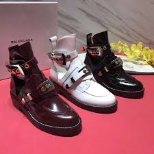 Balenciaga Woman Leather Ankle Boots Dress Shoes Men Balenciaga Shoes Leather Ankle Boots