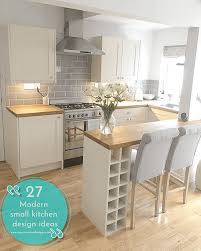 The use of a center island or a counter defining the kitchen area from the dining or living area is also common since open floor plan kitchens are very popular. Modern Small Kitchen Designs 27 Ideas Design And Decor Ideas In 2021 Kitchen Design Modern Small Kitchen Room Design Small Kitchen Decor