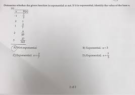 It is known that every 1 hour the population triples. Determine Whether The Given Function Is Exponential Chegg Com