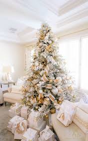 Oh Holy Night Christmas Home Tour Randi Garrett Design Cool Christmas Trees Gold Christmas Tree White Christmas Trees