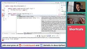 Return Statement In Java Youtube