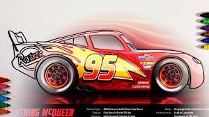 Cars 3 - Lightning McQueen. Profile - Coloring Pages For Children With  Color & Kids TV - YouTube
