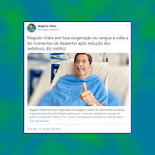 Está intubado desde o dia 15 de novembro, dia do primeiro turno. Maguito Vilela Publicacoes Facebook