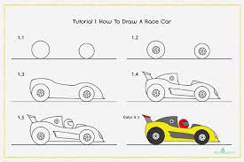 If the initial loose and rough sketch of the car is ready, then it's time to start working with the final touches and more detailed work on the sketch. How To Draw A Car Step By Step For Kids