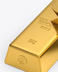 Download Two Gold Bars Mockup In Object Mockups On Yellow Images Object Mockups PSD Mockup Templates