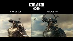 As seen in the snyder cut trailers, steppenwolf has been completely redesigned, with new armor that can shift and move to better ward off attacks, as seen in a battle with also featured in the new version is darkseid (ray porter), the lord of the hellscape apokolips who steppenwolf is trying to impress. Comparison Scene Snyder Cut Official Trailer Whedon Cut Official Movie Trailer Youtube