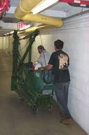 Sky Climber Being Rolled Inside Of Williams Island Climbers Island Sky