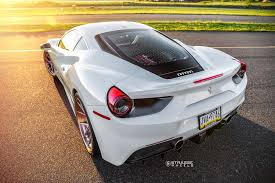 We process orders the same day they are received and offer free us shipping. White Ferrari 488 Stands Out With Rose Gold Strasse Wheels On Carid Com Gallery