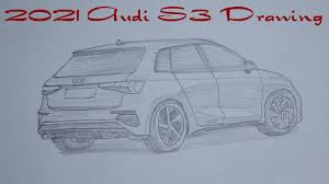 2021 Audi S3 Cizimi Audi S3 Drawing Sports Car Illustration Cizim Egitimleri Audi Illustration