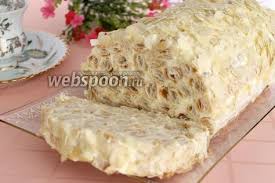 торт наполеон из готового слоеного теста рецепт с фото Tort Poleno Recept Russkie Produkty Detskie Obedy Recepty Tortov