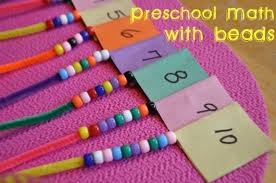 Preschool Math With Beads Math Activities Preschool Numbers Preschool Preschool Activities
