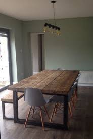 Reclaimed Industrial Chic 10 12 Seater Dining Table Bar Cafe Restaurant Furniture Steel Solid Wood Metal Made To Measure 473 Metal Dining Table 12 Seater Dining Table Restaurant Furniture
