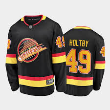 Any name and number vancouver canucks reverse retro authentic pro vancouver canucks retro black skate authentic pro adidas nhl jersey with. Braden Holtby Retro Vancouver Canucks Jersey 2021 Season Flying Skate Black
