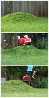 Diy Miniature Grassy Hill In The Backyard Be A Fun Mum Backyard For Kids Diy Backyard Kids Gardening Set