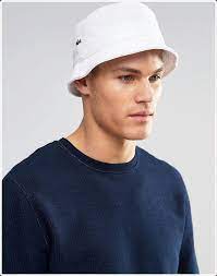 The White Cotton Bucket Hat Looks Cool On Hot Summer Days Bucket Hat Hats Bucket Hat Looks