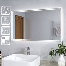 No matter what you need to store on our beautiful bathroom shelves, you can definitely do it in style. Kleankin 70x50cm Led Light Up Bathroom Mirror W Glass Shelf Aluminium Frame Touch Switch Wall Mounted Vanity Home Beauty Reflection Bathroom Accessories Bathroom Anantcomputing In