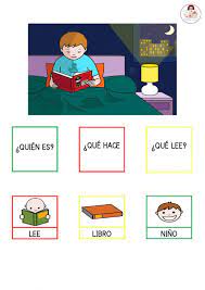 Previsión de posibles actividades y recursos. Fporma Frases Sencillas Ficha Interactiva Lenguaje En Ninos Actividades De Lectura Preescolar Estimular El Lenguaje