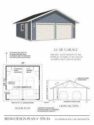 14´ x 20´ one car garage plan. Garage With Loft Plans Free Novocom Top