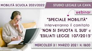 News, approfondimenti e anticipazioni sulla sezione sezione mobilità scuola 2020/2021 i lettori possono trovare tutte le ultime. Webinar Speciale Mobilita Scuola 21 22 31 Marzo 2021 Studio Legale La Cavastudio Legale La Cava