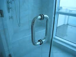 Frameless Shower Door Handle 6 Chrome Or Brushed Nickel Color Shower Door Handles Door Handles Shower Doors