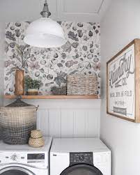 Small Laundry Room Makeover Start At Home Decor Small Laundry Room Makeover Laundry Room Wallpaper Laundry Room Decor