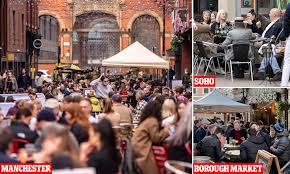 Shop outdoor bar tables today! Beer Gardens Packed On First Friday Night After Uk Lockdown Eased Daily Mail Online