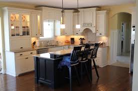 It's likely that you'll have a coffee or end table that repeats the colour of your island and then you can just forget about the colour. 700 Sq Ft Design Friends And Family Favorite Spaces Different Color Kitchen Cabinets Stained Kitchen Cabinets Gorgeous White Kitchen