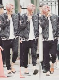 Sleepy Jongin In His Flip Flops Exo Kai Kai Kim