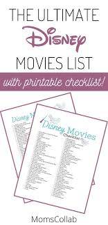 400 Disney Movie Checklist 6 Page Pdf Printable Magic Wand Etsy Disney Movie Marathon Disney Movies To Watch Disney Movie Marathon List