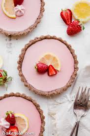 No Bake Strawberry Lemonade Tarts Recette Tarte