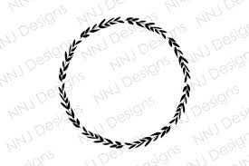 Check out our wreath svg selection for the very best in unique or custom, handmade pieces from our digital shops. Laurel Wreath Circle Black Leaves Graphic By Nnj Designs Creative Fabrica