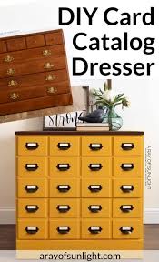 Mybusinesscatalog is a product catalog maker software. Diy Mustard Yellow Card Catalog Dresser