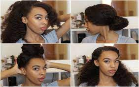 Easy And Quick Hairstyles For Natural And Curly Hair No Braiding Required Curly Hair Videos Hair Styles Natural Hair Styles