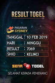 Result Sydney Minggu 10 Februari 2019 Resulttogel Togel Togelonline Togelsydney Livedraw Bandartogel Hasiltogel Sydney Singapura Game