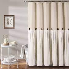 Plain and trational as well as contemporary and patterned shower curtains are all available for you at dunelm. Linen Button Shower Curtain Beige Lush Decor Target