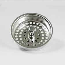 Install rubber ring from underside of sink then cardboard or plastic ring then spin. The Plumber S Choice 3 1 2 In Strainer Basket Replacement For Kitchen Sink Drains Stainless Steel Kohler Style Stopper Rb13157 The Home Depot