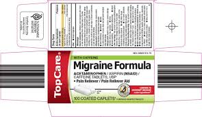 Find information on acetaminophen use, treatment, drug class and molecular formula. Buy Acetaminophen Aspirin Caffeine Topcare Migraine Formula 250 250 65 Mg 1 Mg 1 Mg 1 Topco Associates Llc