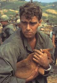 An American Soldier Cradles A Dog While Under Siege During The Battle Of Khe Sanh Vietnam 1968 Vietnam War War Dogs Vietnam
