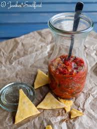 Nachos Mit Tomaten Salsa Einfach Selbstgemacht Tomaten Salsa Tomatensalsa Tomatensalsa Rezept