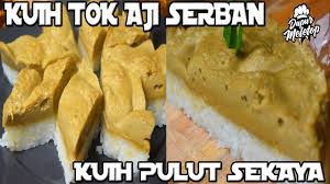 Sambung kukus pulut sekaya lebih kurang 20. Kuih Tok Haji Serban Kuih Pulut Sekaya Secomel Mek Ganu By Dapur Meletop Channel Youtube